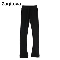 Figure Skating Dress Practice Pants Trousers Girls Women Ice Skating Dressing Tight Pants Pure Black Training Competition