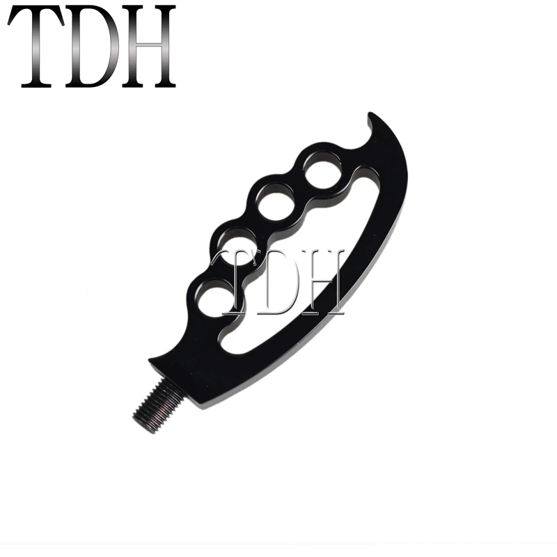 Aluminum Black Shifter Peg Ribbed Toe Shift Peg for Harley Sportster XL883 XL 883 Dyna Cafe Racer Chopper Foot Peg Footrest