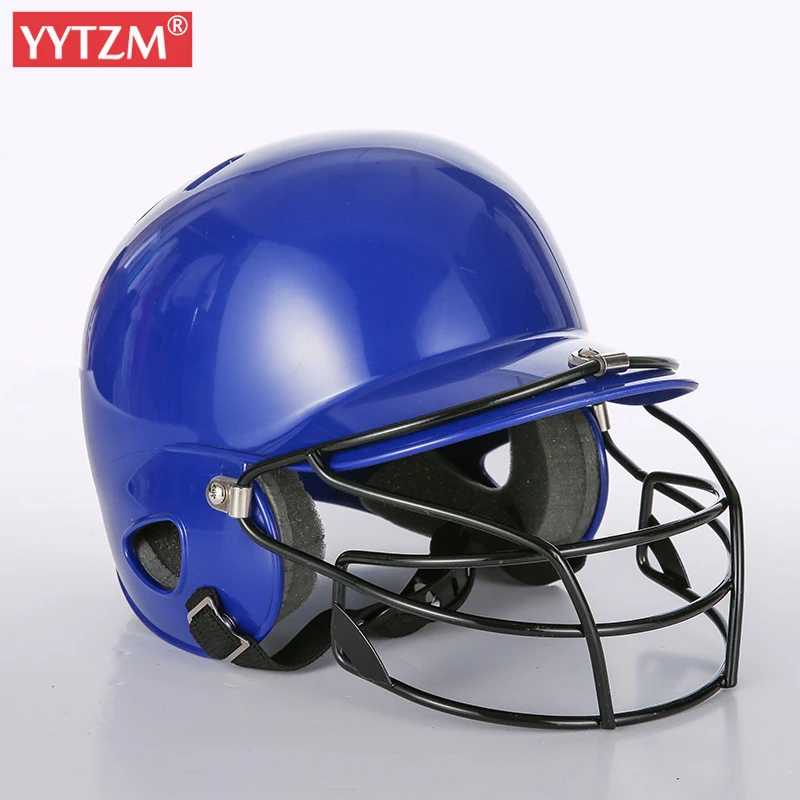 Blue Professional Baseball Helmet Adult Teenager Kids Ear Head Face Mask Protective Baseballs Match Training Softball Helmet