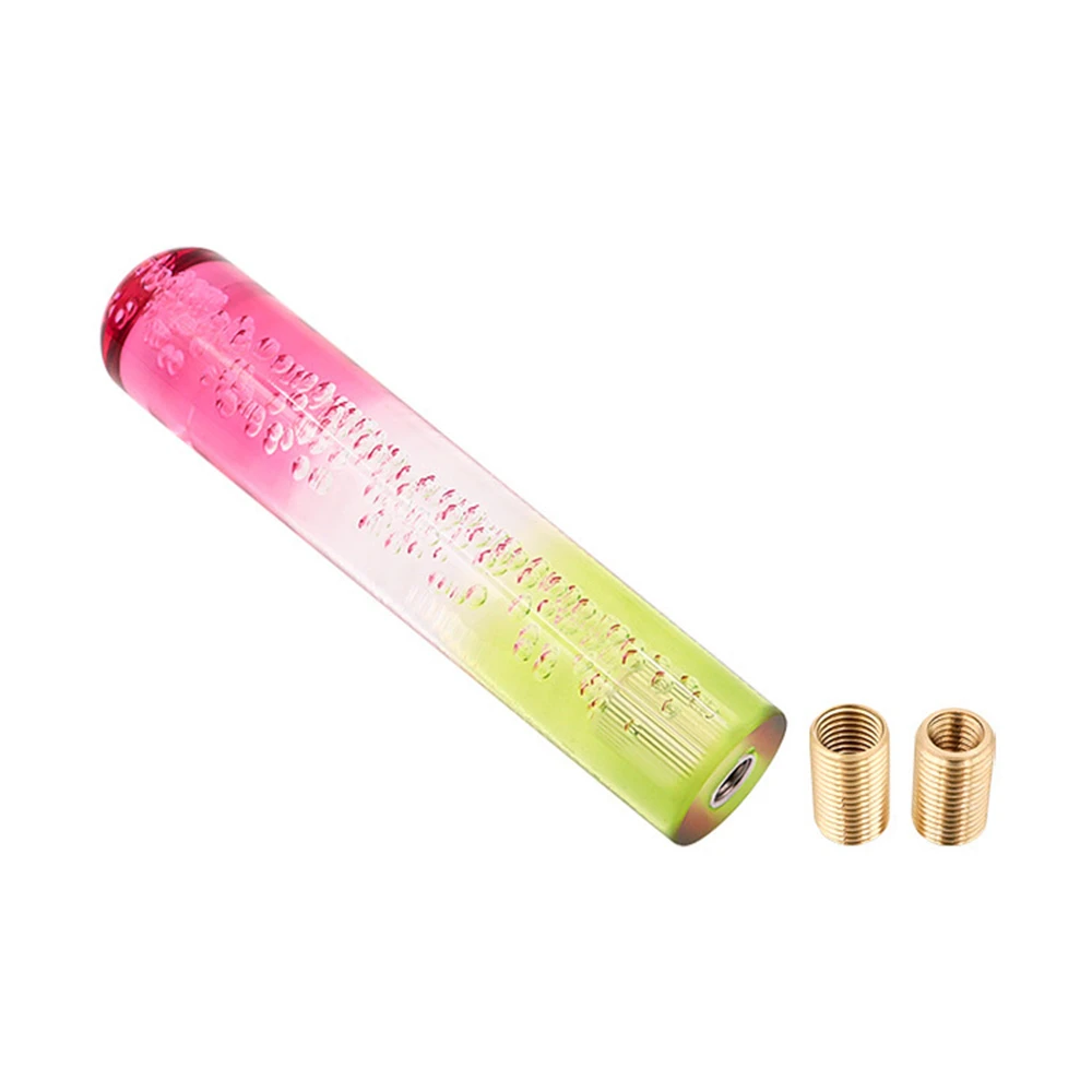 

10 15 20 25 30cm Car Transparent Stitching Multicolor Gear Shift Knob Crystal Bubble Shifter Lever