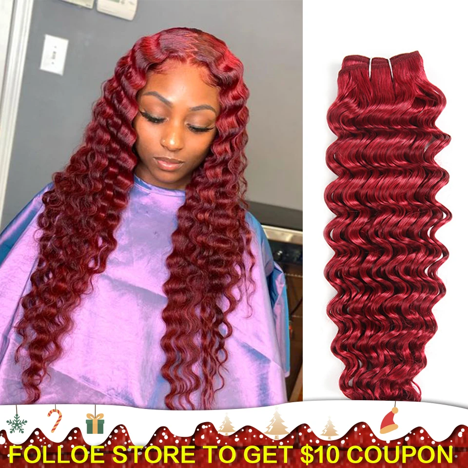 Joedir Pre-Colored Deep Wave Brazilian Hair 100% Human Hair Bundles Remy Hair Weave Ombre Color Pink Blue Purple Free Shipping