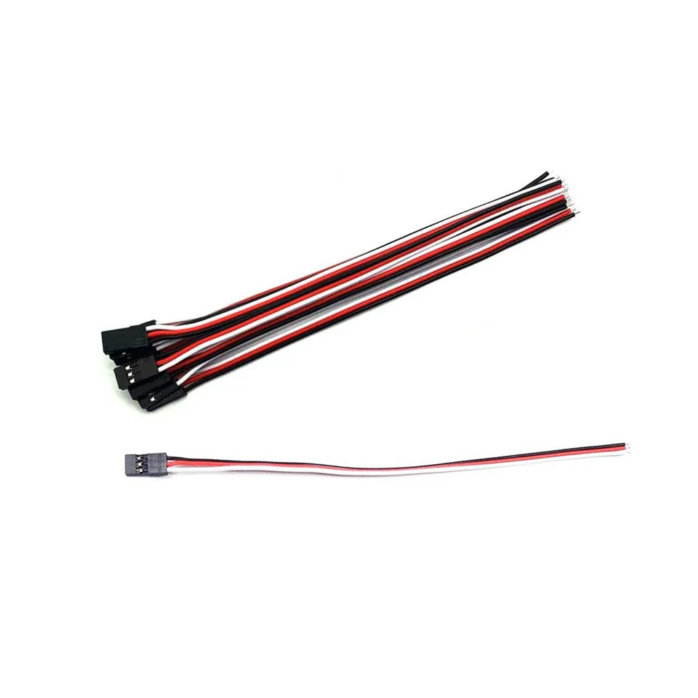 

10pcs 10cm 20cm Extension Cable 30 Core Male JR Plug Servo Signal Wire For JR Futaba RC Servo Airplane Helicopter