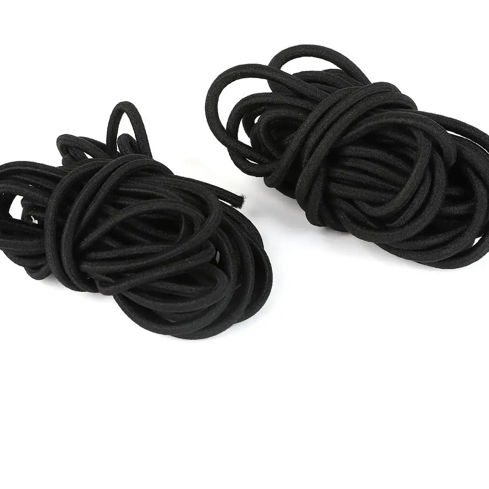 2 متر/وحدة 1-5 مللي متر أسود شريط مرن مستدير الديكور حبل مرن شريط مطاطي تمتد الموضوع الحبل خط DIY بها بنفسك الخياطة الحرفية اكسسوارات