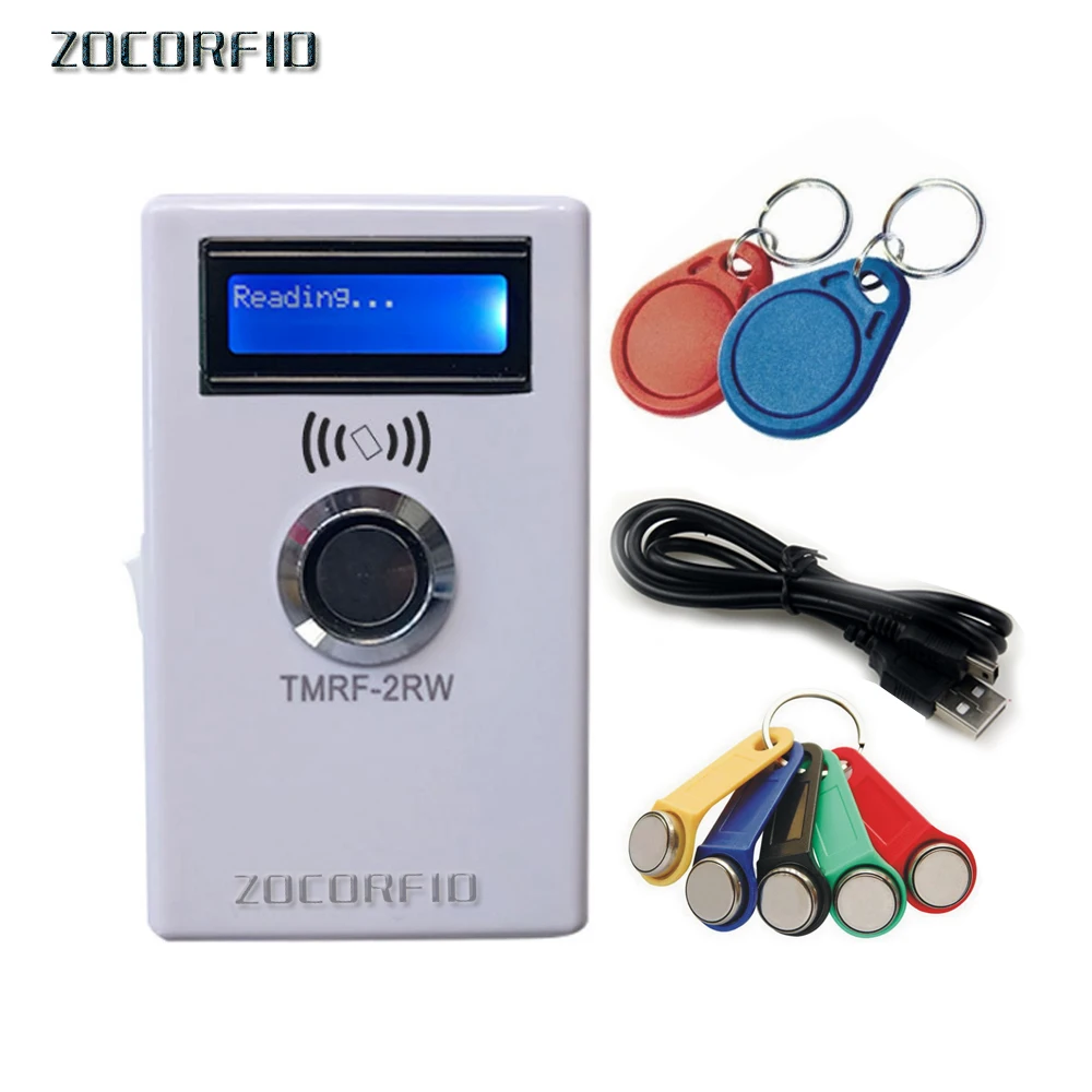 TM RFID Copier Duplicator handheld RW1990 TM1990 TM1990B ibutton DS1990A iButton copier125KHz EM4100 TM card Reader