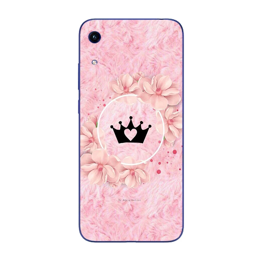 346FG pink Crown Princess Luxury design Soft Silicone Tpu Cover Case for Huawei Honor 8A 9A 8S 9S Pime 10i 20i Case