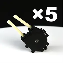 Kamoer NKP 연동 펌프 헤드, 실리콘 튜브 포함, 4 가지 색상, 5 개