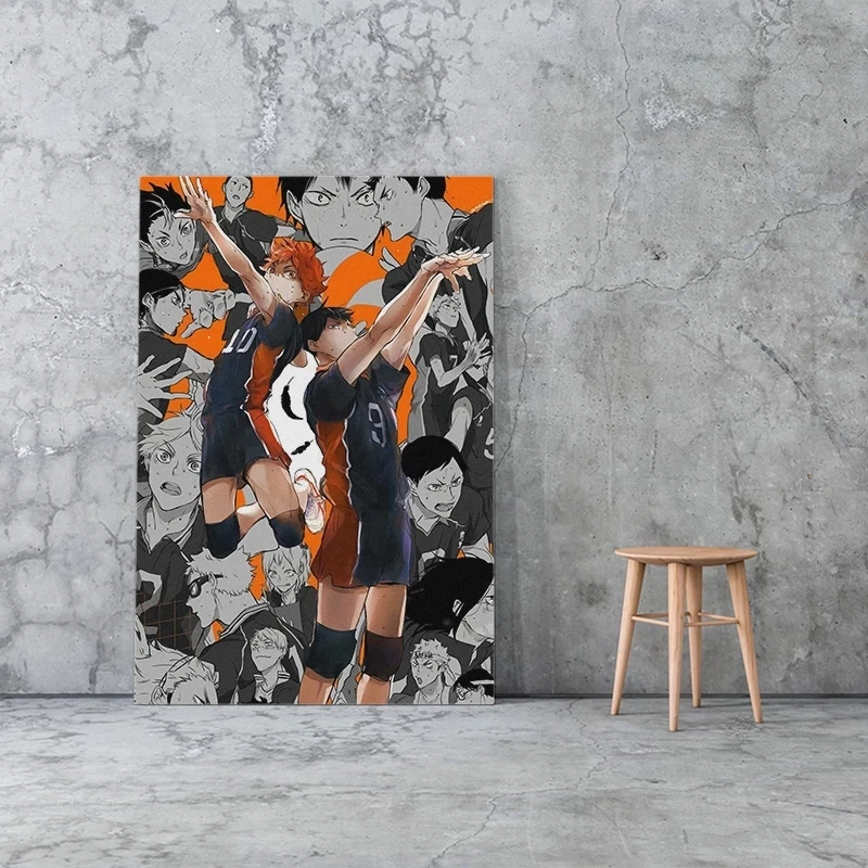 Japan Haikyuu Karasuno High Anime Wall Art Canvas Print Abstract Poster Painting Decoration Picture Nordic Living Boy Room Decor