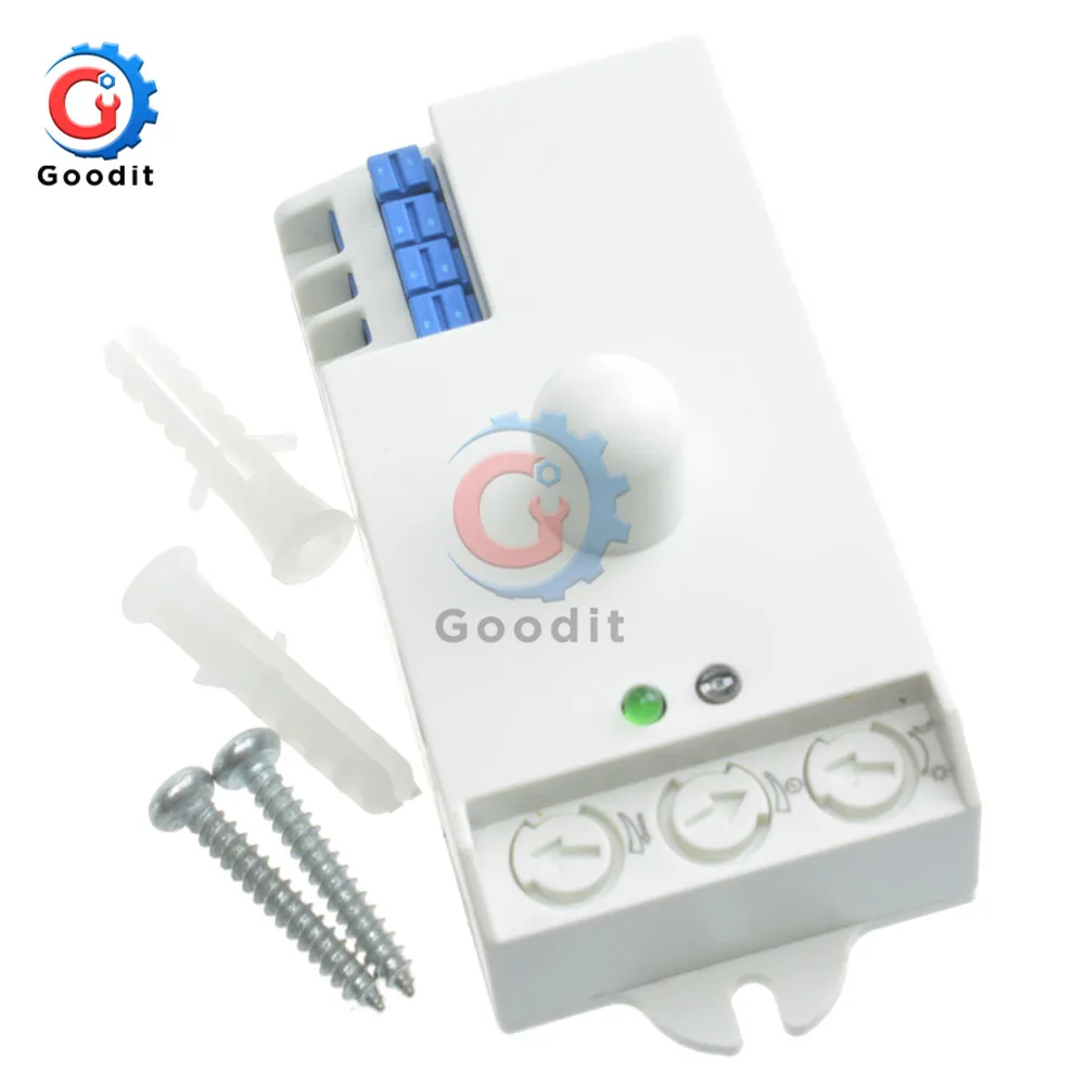 DC 12V-24V 5.8GHz Microwave Radar Sensor Body Motion sensor HF Detector Light Switch Indoor 85x38x40mm Best quality