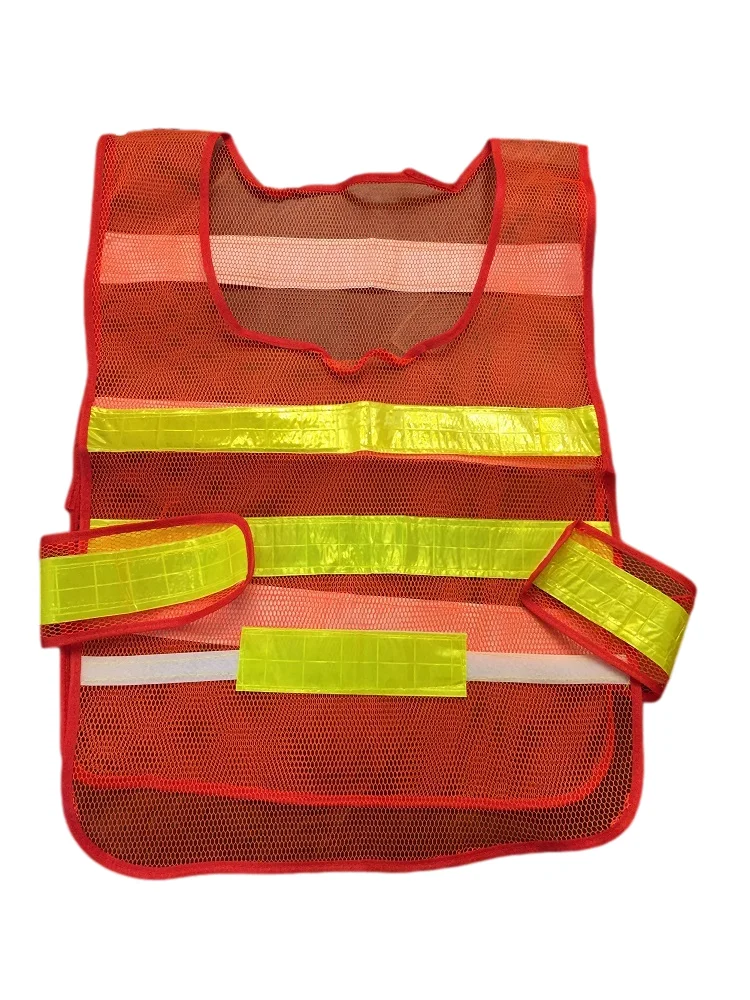 Pullover Simple Reflective Safety Mesh Vest Highways Sanitation Warning Clothing