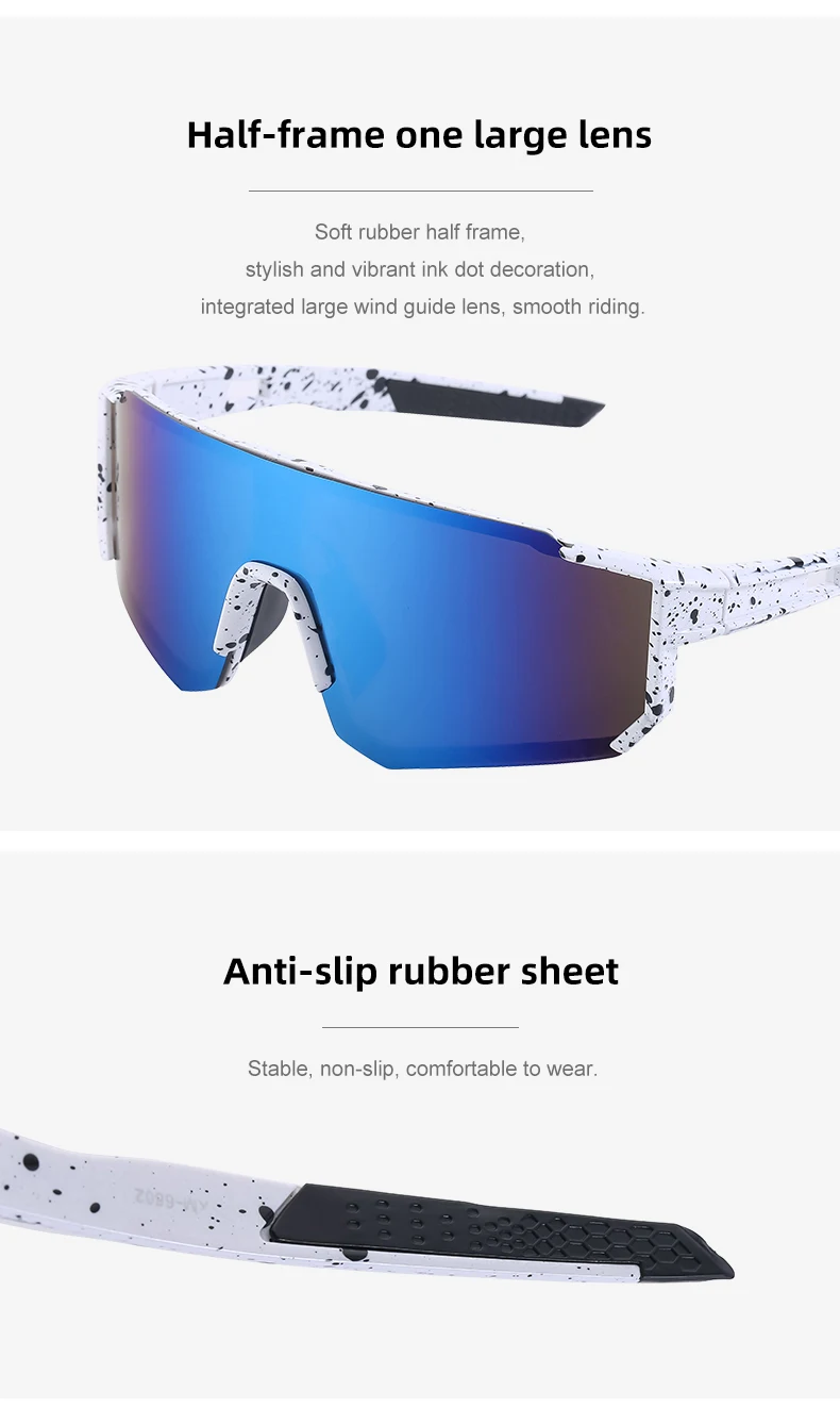 Übergroße randlose Sport-Polarisations-Sonnenbrille für Damen, neue modische rahmenlose Shield-Sonnenbrille für Herren, Outdoor-Fahrradbrille 2026 – Detail 6