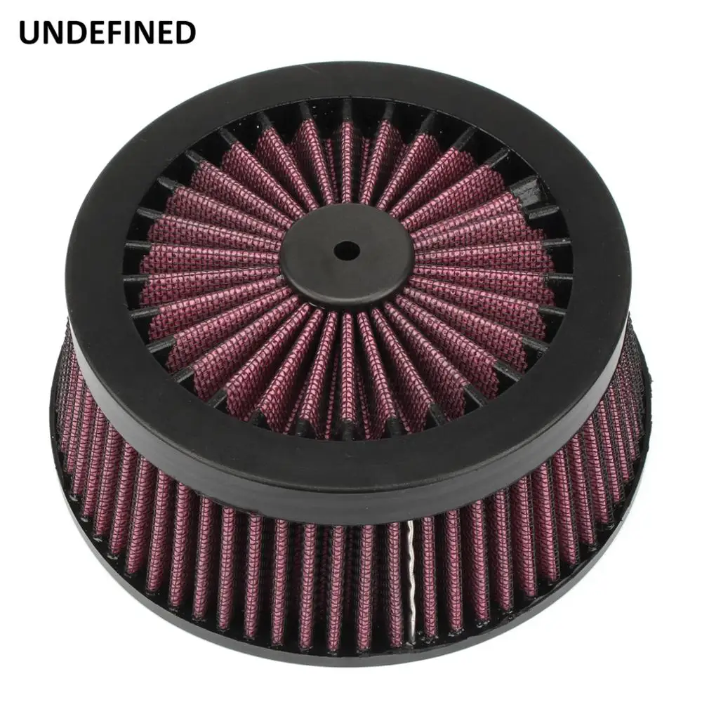 Motorcycle Air Filter Element Replacement Intake Cleaner Filter Black Red For Harley Touring Road King Dyna Softail Sportster XL