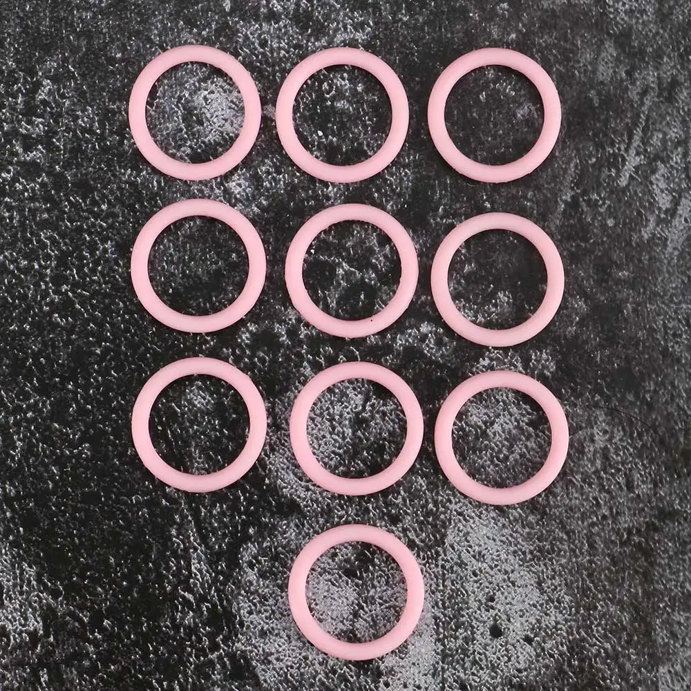 10Pcs Clear Silicone Baby Soother Pacifier Holder Adapter O Ring  Dummy Ring