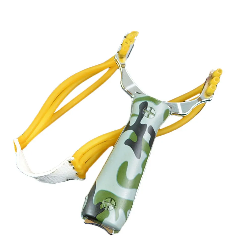 Aluminium Alloy Slingshot Powerful Slingshot Sling Shot Bow Catapult Camouflage Bow Outdoor Hunting Camping Travel Kits