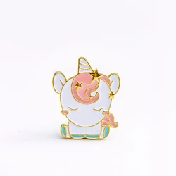 Enamel Unicorn Brooch Pins Cartoon Horse Badge For Girls Boys Jewelry Accessories