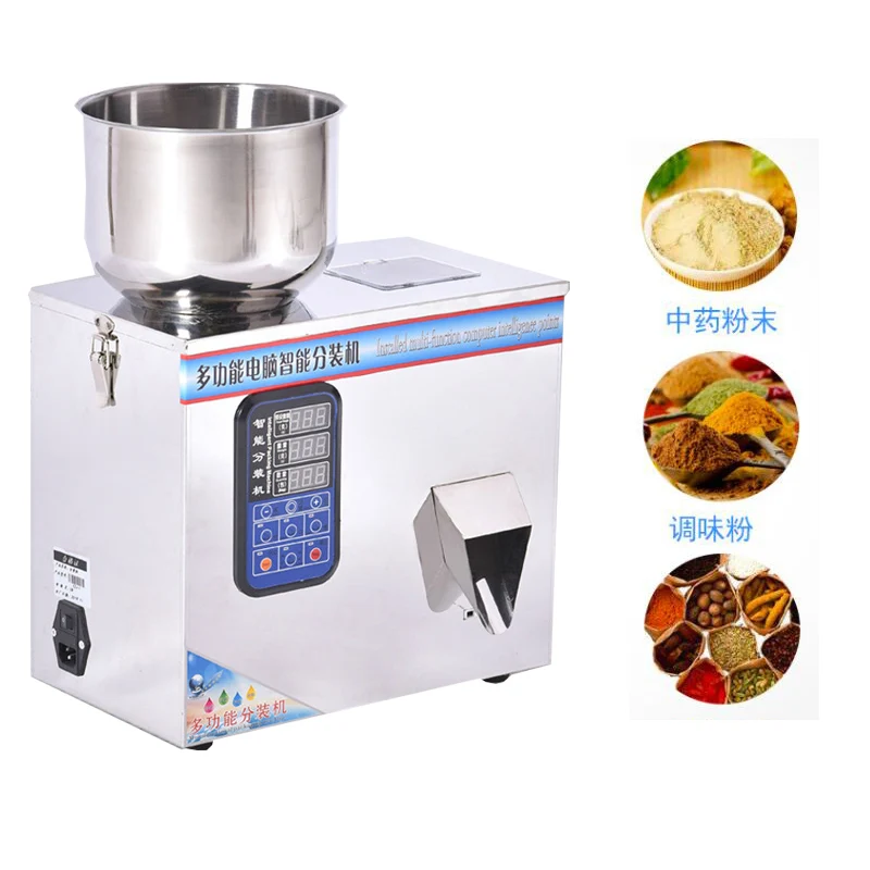 110V 220V Scale Herb Filling And Weighing Machine Tea Leaf Filler Automatic Packing Machine