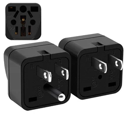 1PCS Universal German Russia AU UK Kr EU to US AC Power Socket America Plug US Travel Charger Japan Adapter Converter Type B 10A