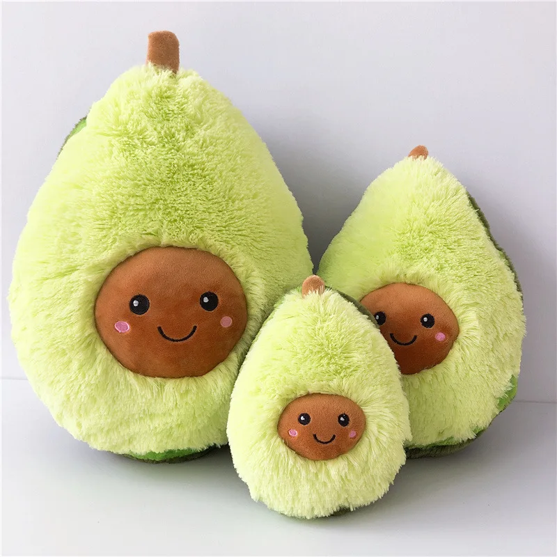 20CM Cartoon Cute Fruit Avocado Stuffed Plush Doll Toy Avocado Cushion Pillow Kids Gift