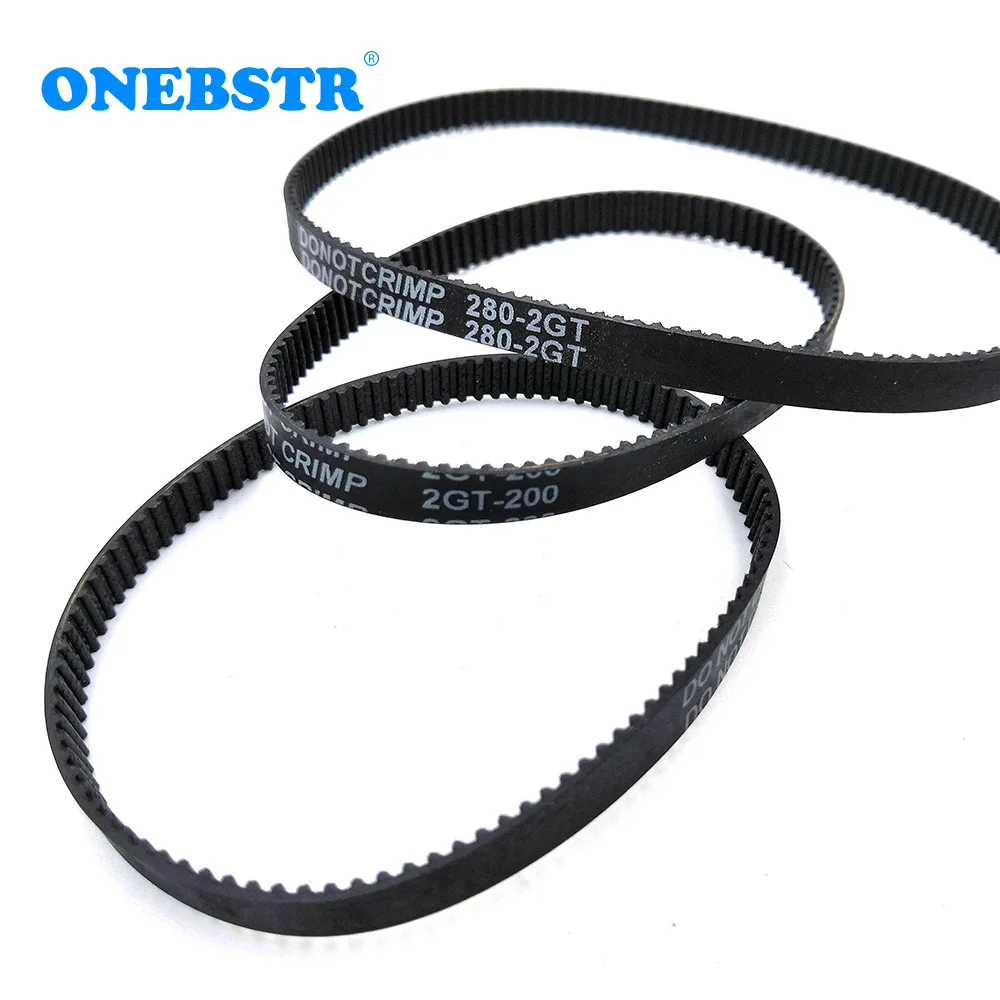 GT2 Closed Loop Timing Belt Rubber 2GT 6mm 110 112 122 158 200 280 300 400 610 752 852 1220 1524 mm Synchronous Belts 3D Printer