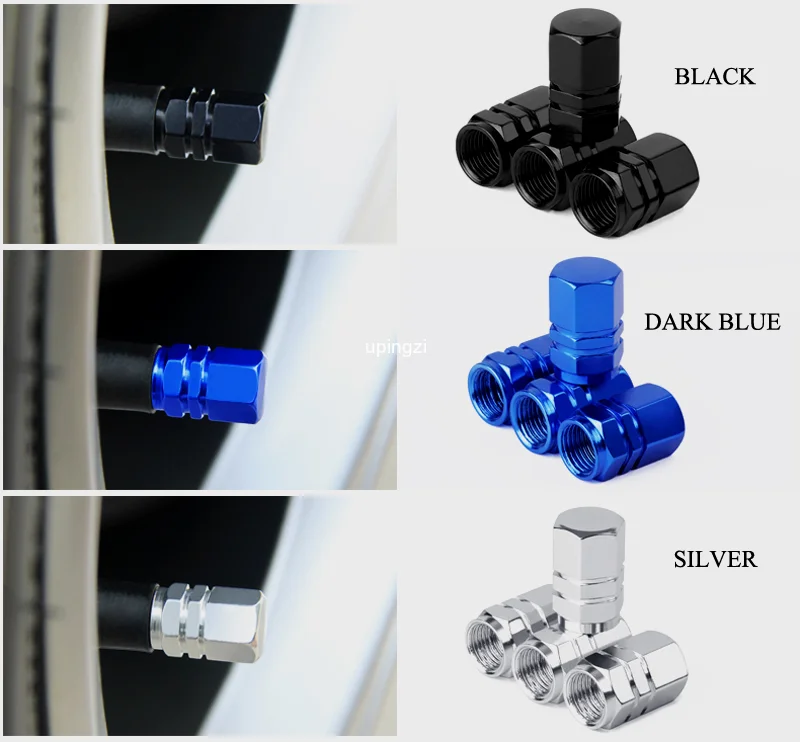 Aluminum Alloy Car Wheel Tire Valve Caps Covers Airdust WaterproofTyre Rim Stem For Automobiles Motorcycles Trucks Bikes