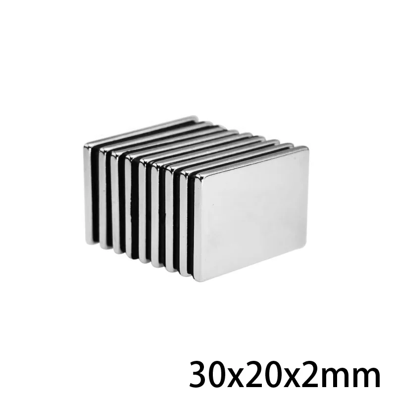 5~50PCS 30X20X2 mm Super Strong Neodymium Magnet 30*20*2 mm Block Permanent Magnet 30x20x2t 30x20x2mm Powerful Magnetic Magnets