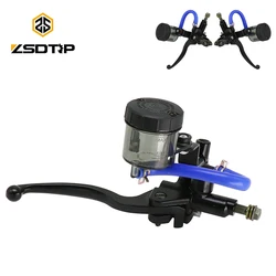 ZSDTRP Motorcycle Universal Front Brake Pump 22mm Assembly Right/Left Adjustable Brake Lever Big Cup for LC150