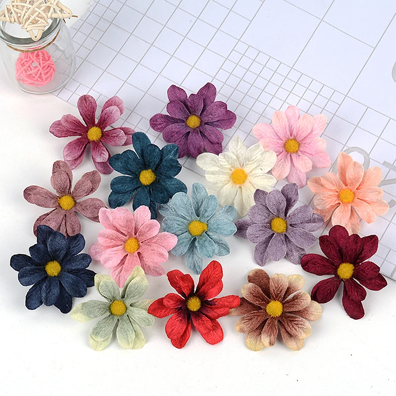 

10Pcs 6cm Silk Peony Artificial Flowers Craft Bridal Wreath Gift Accessories for Wedding Home Decoration DIY Handmade Flowers