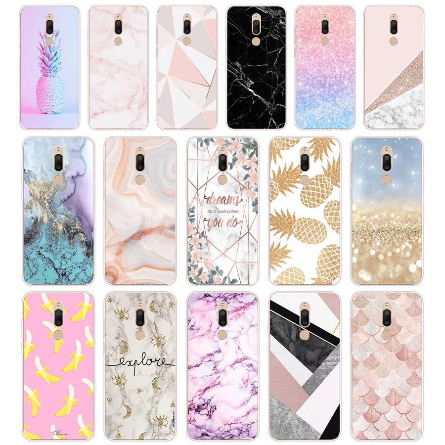 347FG pink white blue marble gift Soft Silicone Tpu Cover phone Case for Meizu M5 M5C M5S Note M6 M6S M6T case