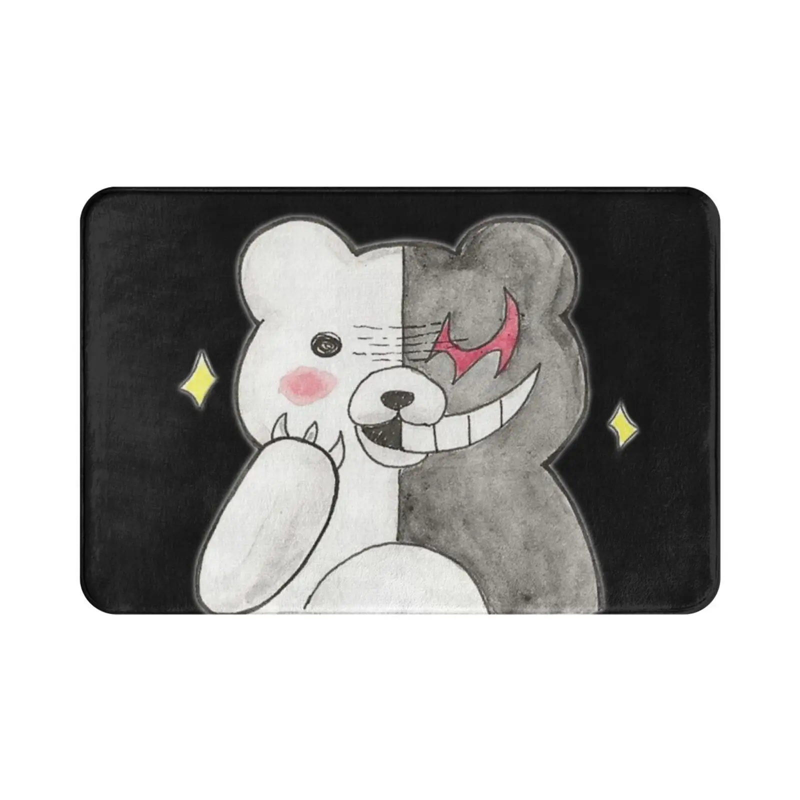 Danganronpa Monokuma Carpet Mat Rug Cushion Soft Danganronpa Monokuma Dr Anime Goodbyedespair Killingharmony