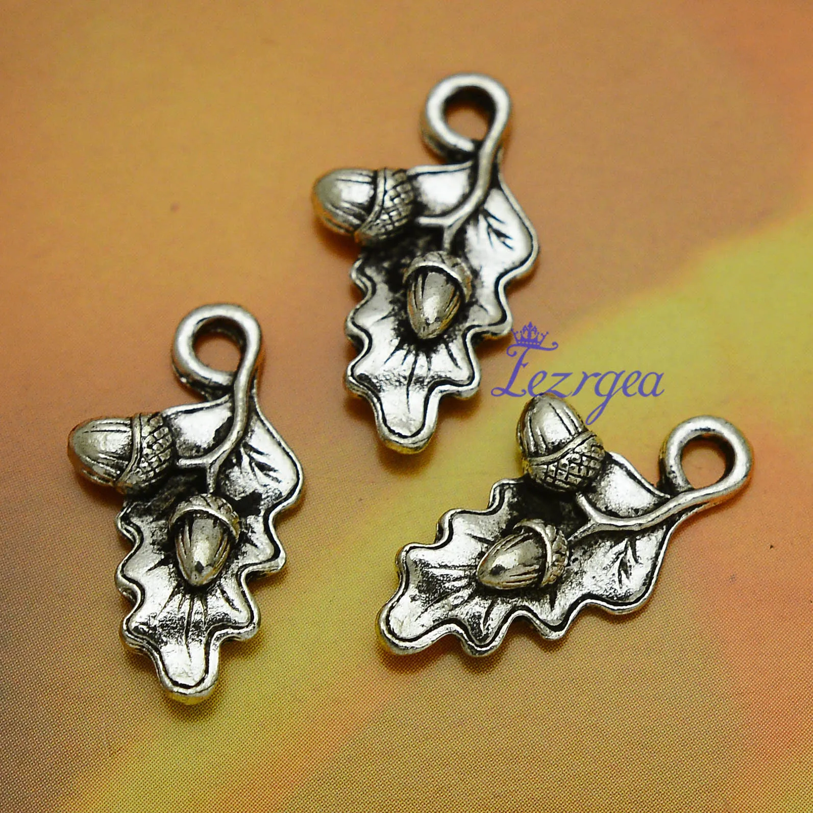 25 sztuk/partia--22x13mm żołędzi Charms X-mas wisiorki świąteczne materiały dla majsterkowiczów tworzenia biżuterii znalezienie akcesoriów