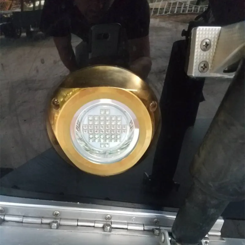 Quick Shipping 12VDC 24VDC Surface Mounted 300W 450W Bronze Housing Color Changing RGBW Yacht Transom LED Underwater Boat Lights