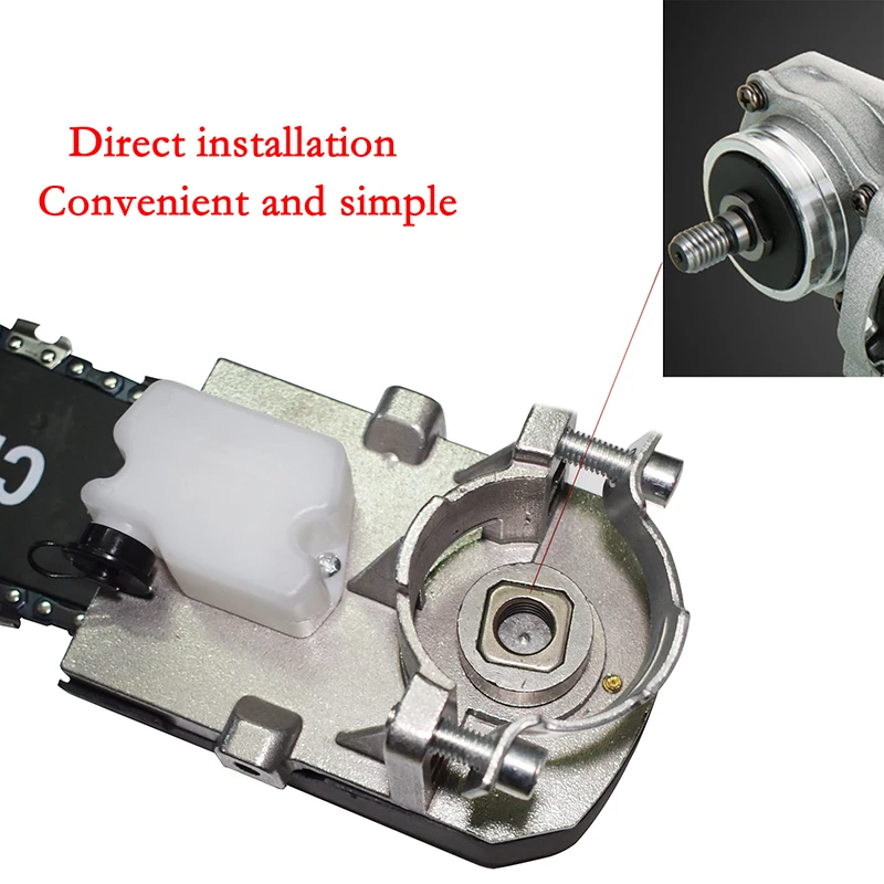 Quick Install 11.5" Chainsaw Angle Grinder Accessories Woodworking Cutting Chain Saw Reciprocating Saw Power Tool Attachment