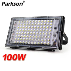 Reflector LED para exteriores, lámpara de pared de 100W, CA de 220V, IP65, farola, proyector, luz de jardín