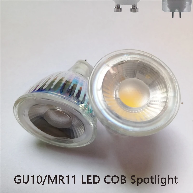 

Super Bright Mini 7W MR11 COB LED Bulb AC/DC12V 110V 220V 35mm Dimmable GU10 Led Spotlight Warm/Nature/Cold white GU 10 LED lamp