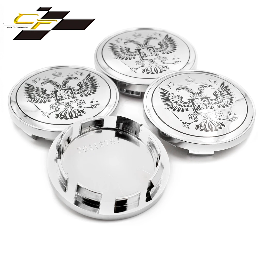 4pcs 60mm Wheel Hub Cap Car Accessories For Russian Federation Eagle Emblem Rim Hubcap Modification Styling Universal