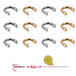 200Pcs Fishing Spoon Clevis Easy Spin Spinner bait Clevis Fishing Spoon Blades DIY Making Fishing Lure Accessories