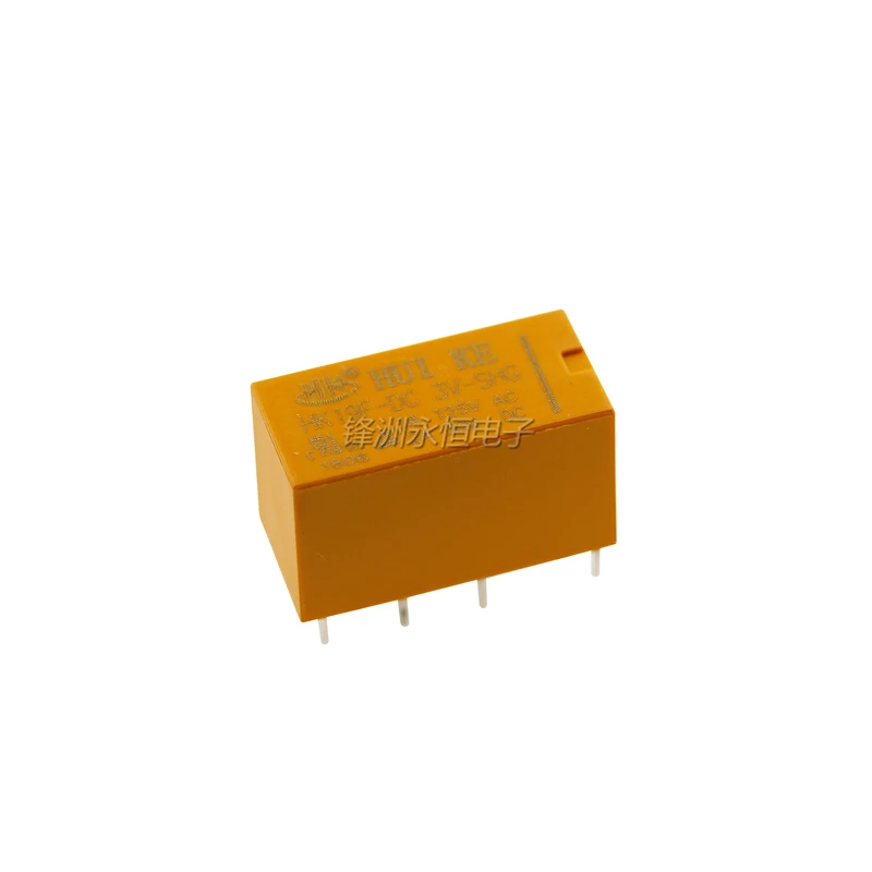 2Pcs HK19F-DC5V-SHG HK19F-DC12V-SHG HK19F-DC24V-SHG HK19F-DC3V-SHG DC9V Coil DPDT 8 Pin 2NO 2NC Mini Power Relays PCB Type