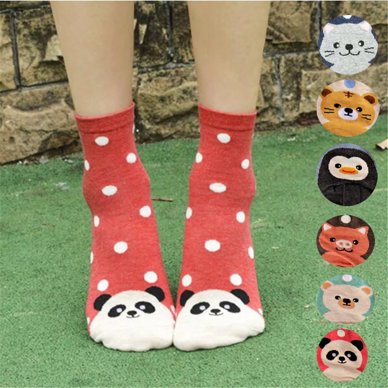 

New hot-sell socks women funny autumn winter spring colorful cartoon Kawaii cute sock ladies and women's animal cotton socks