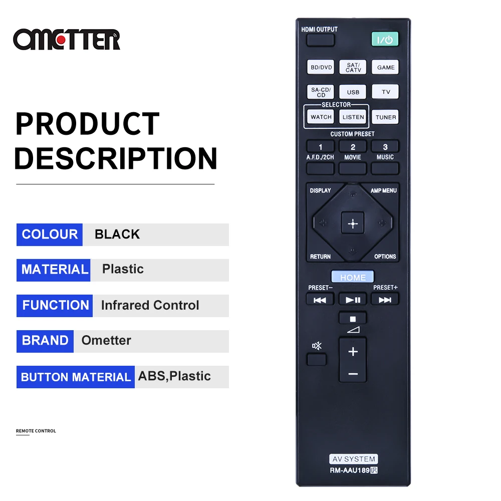 RM-AAU189 sostituire il telecomando per Sony RMAAU189 149270611 1-492-706-11 STR-DN850 STR-DN1050 STR-DN1005D ricevitore AV