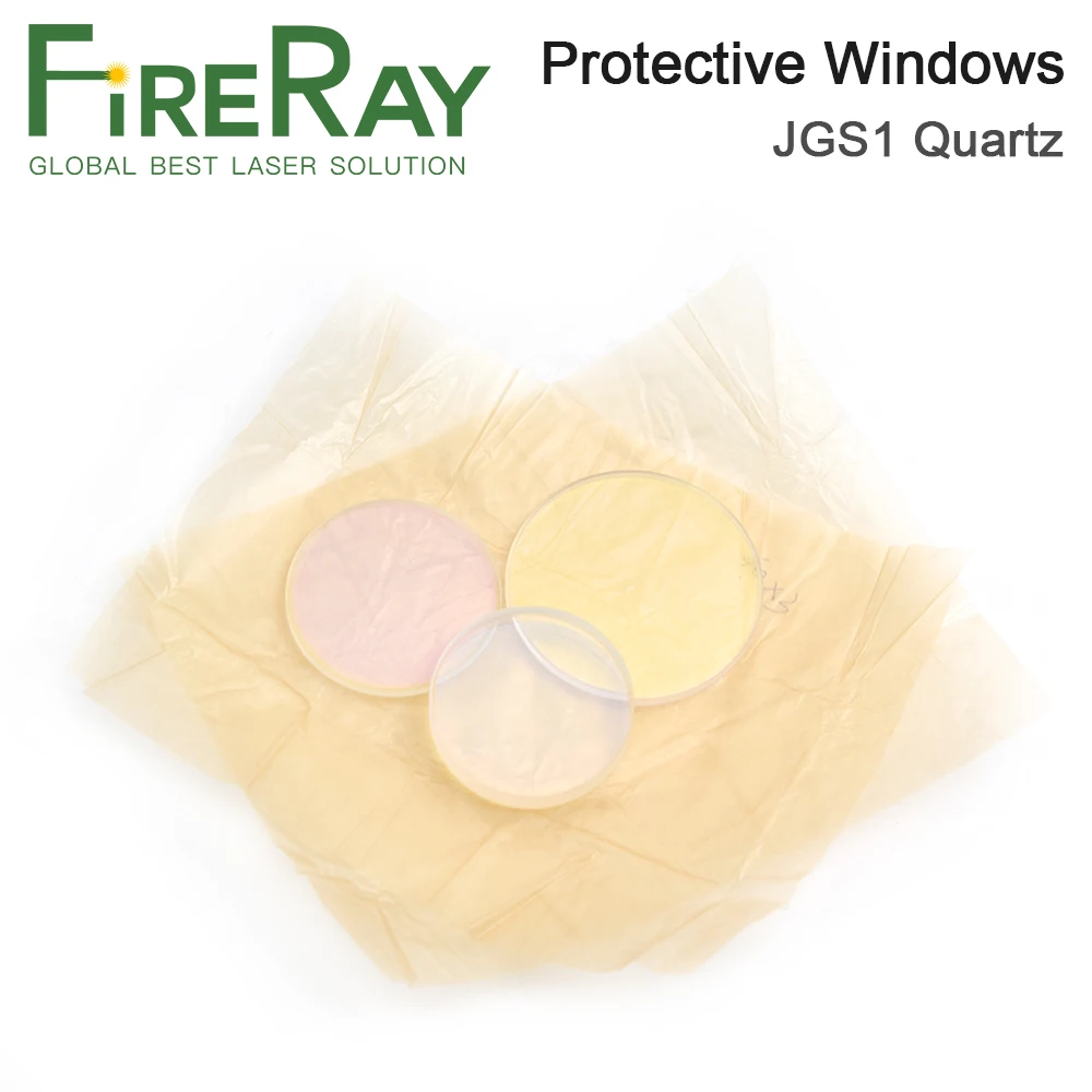 FireRay Laser Protective Windows D30 - D35 Series Quartz Fused Silica for Fiber Laser 1064nm