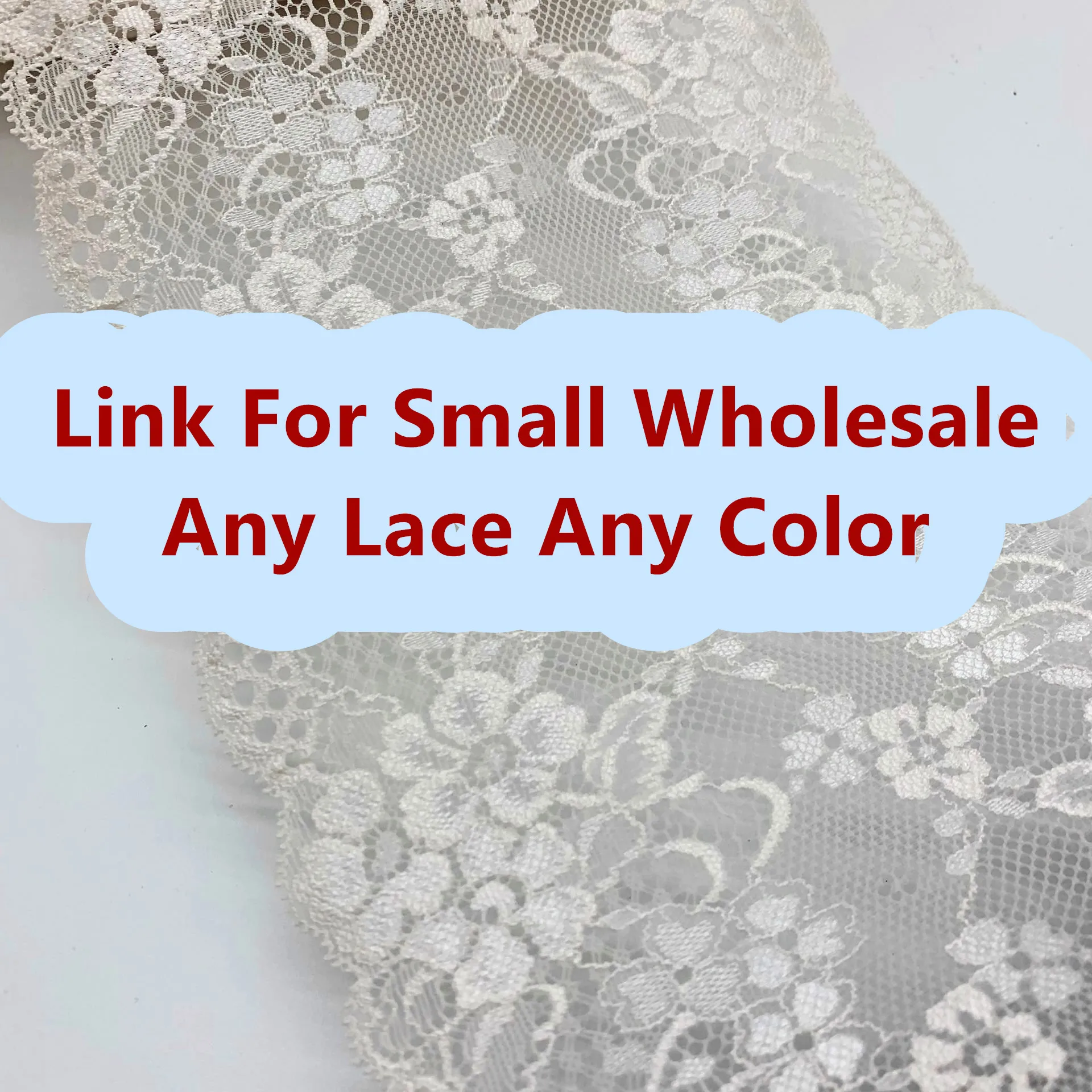 Link For Wholesale - MOQ 1 Unit  - Stretch Lace Trim For Clothing Accessories Dress Lace Fabrics