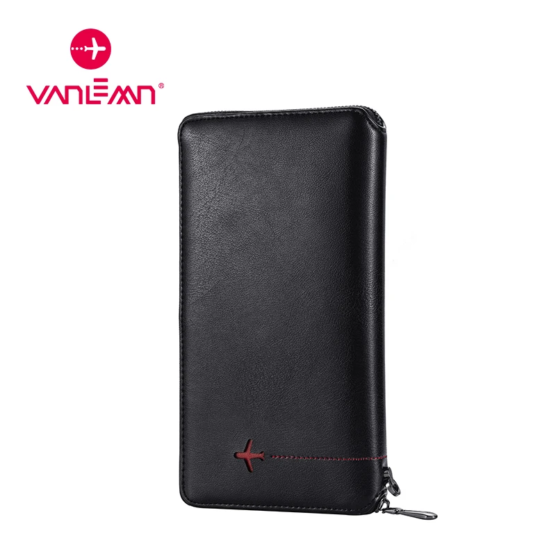 Passport Holder Travel Wallet Leather Men Wallets ID Credit Card Holder RFID Passport Cover Wallet Male Money Bag CardHolder