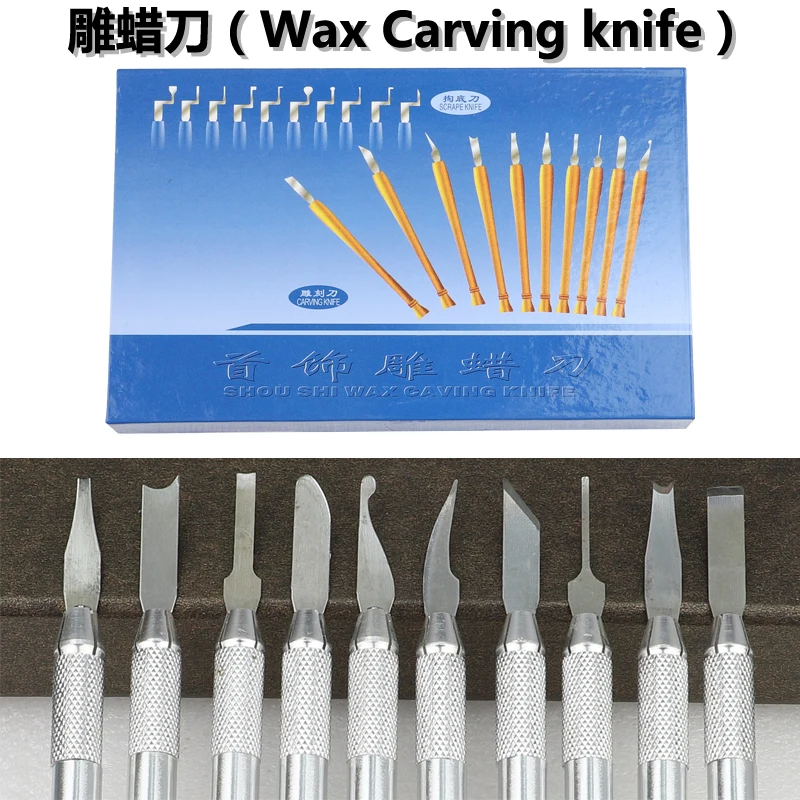 

10 Pcs carving wax tools Wax Carving Knife Kit Sculpture Blade Wax Pottery Clay Sculpting Carving Modeling Tool Jewelry Tools