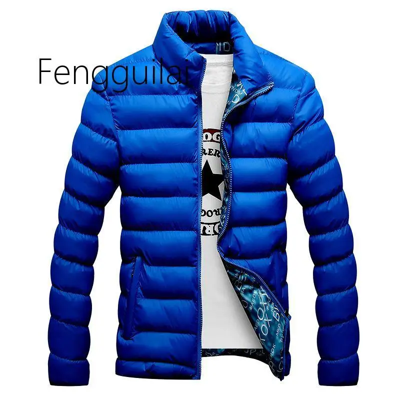 Chaqueta de invierno para hombre, Parka de cuello alto, gruesa, sólida, a la moda, M-6XL, 2020