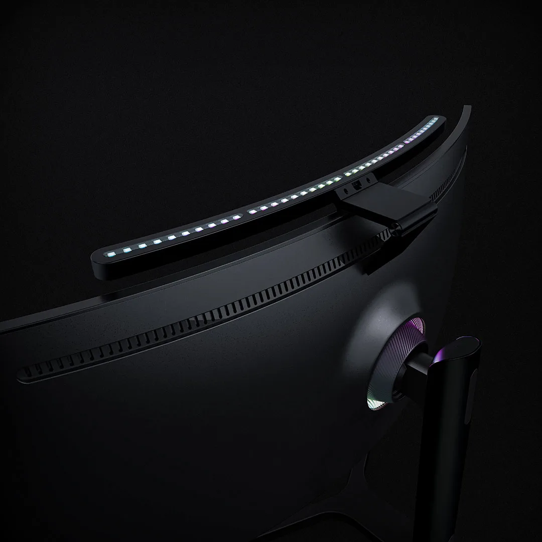Youpin lymax lâmpada de mesa curvo display tela pendurado luz rgb cor computador monitor barra luz proteção para os olhos controle remoto