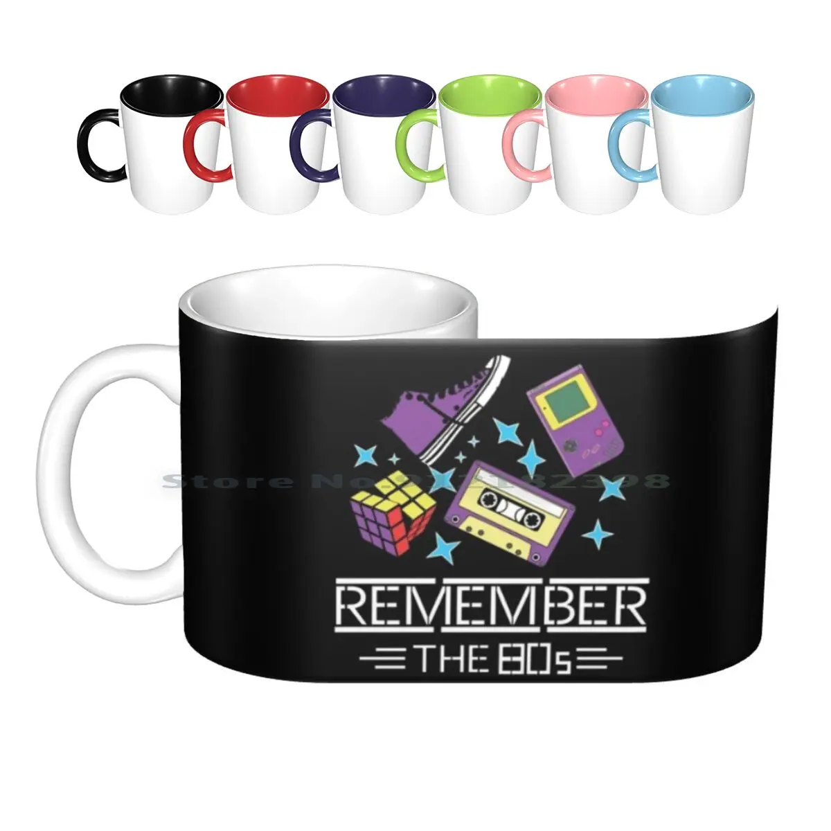 Remember The 80's Ceramic Mugs Coffee Cups Milk Tea Mug Retro Vintage Remember Nostalgia 80s 90s 80 S Fashion Music Funny 70s