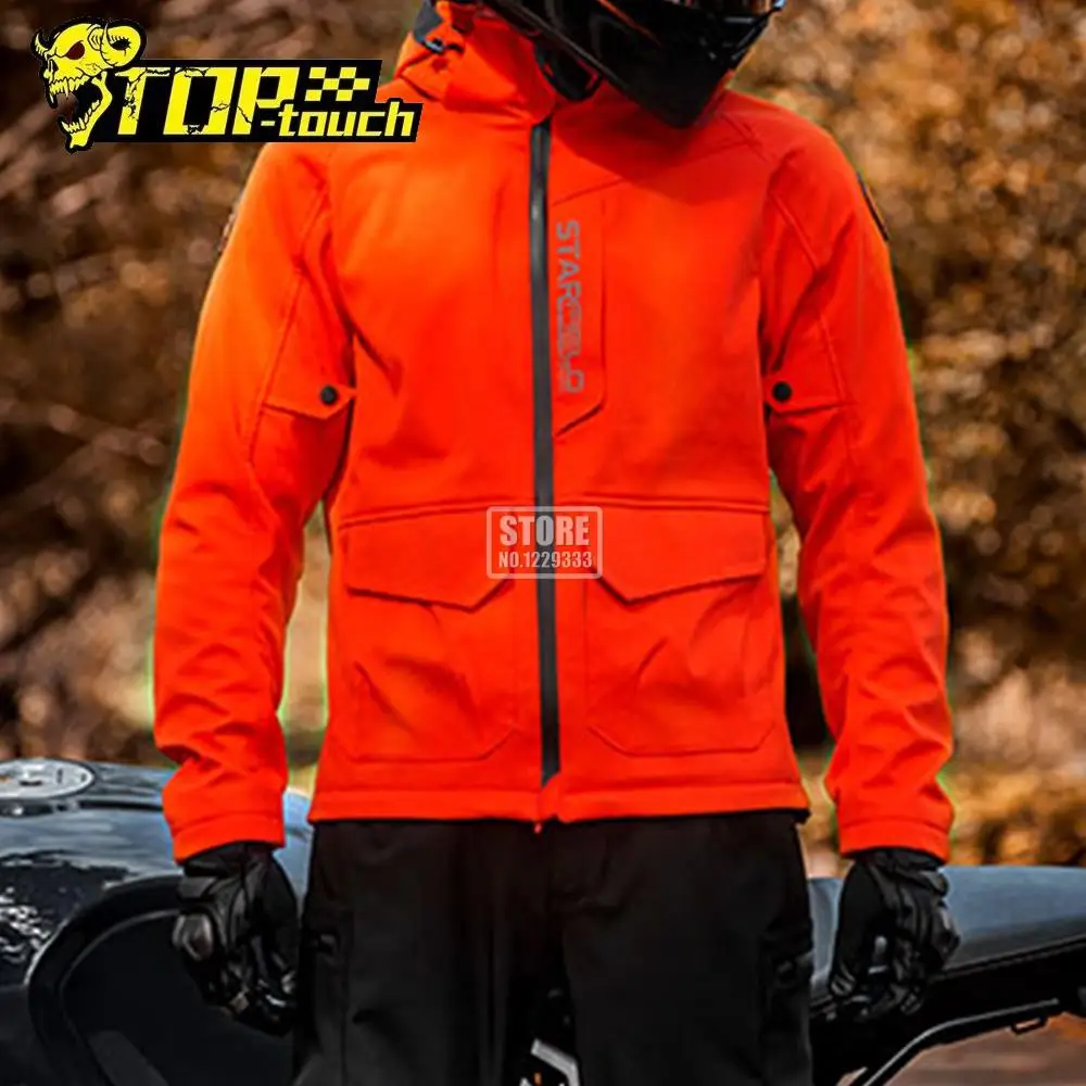 

Motorcycle Jacket Men's Waterproof Motocross Jersey Motorbike Cycling Riding Racing Casual Chaqueta Moto CE Equipment 4 Seasons