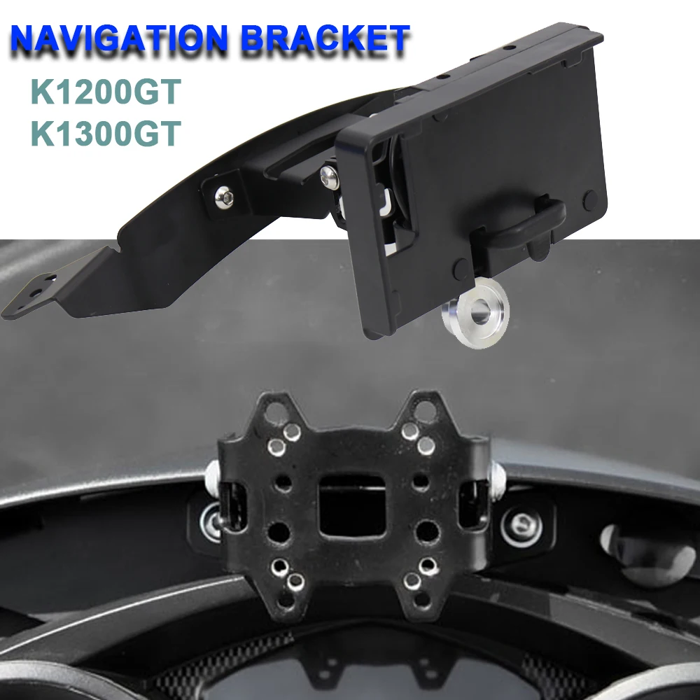 K 1200 1300 GT Motorcycle Adjustable angle Stand Holder Phone Mobile Phone GPS Navigation Plate Bracket For BMW K1200GT K1300GT