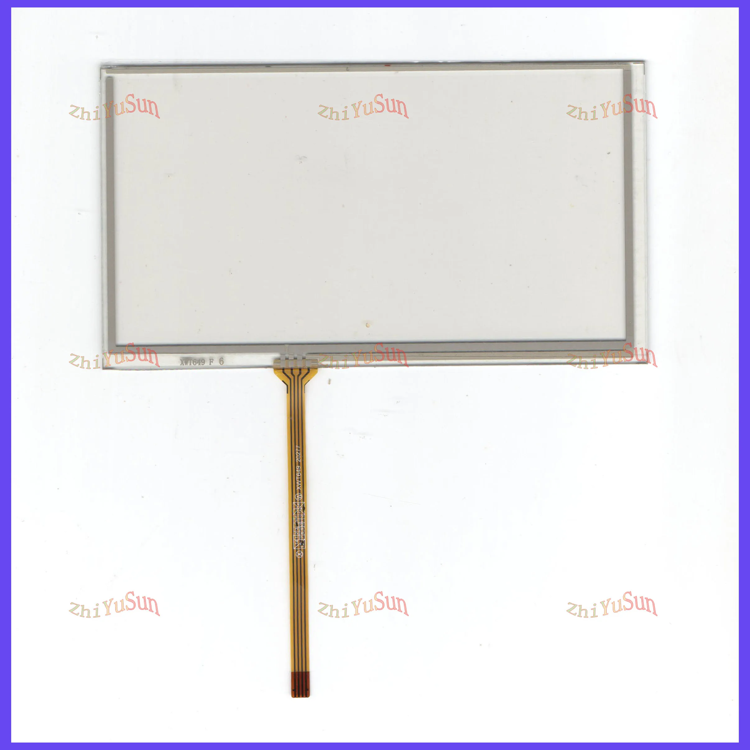 

ZhiYuSun wholesale 10pcs/lot 149*83mm 6inch 4lines resistance screen for car DVD redio this is compatible XWT649