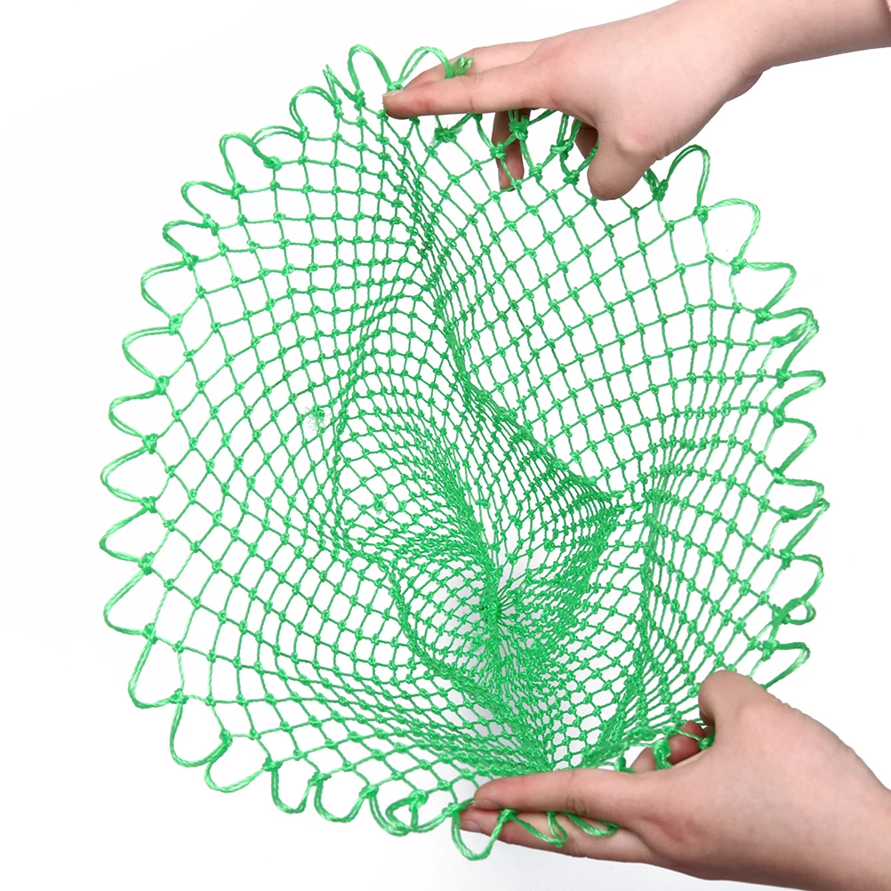 Rhombus Mesh Hole Net New Nylon Fishing Net Green Net Collapsible Fishing Tools