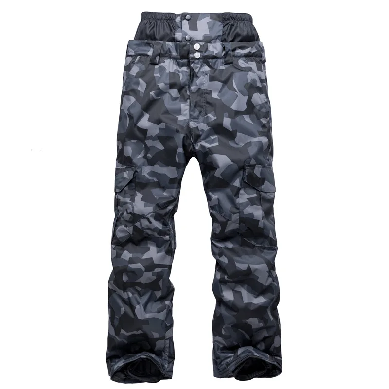

Snowboarding Pants Men's Wind-Resistant Waterproof Warm Thick Camouflage Ski Ku Support a Single